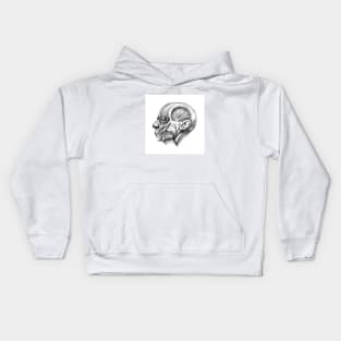 Ecorche no skin face Kids Hoodie